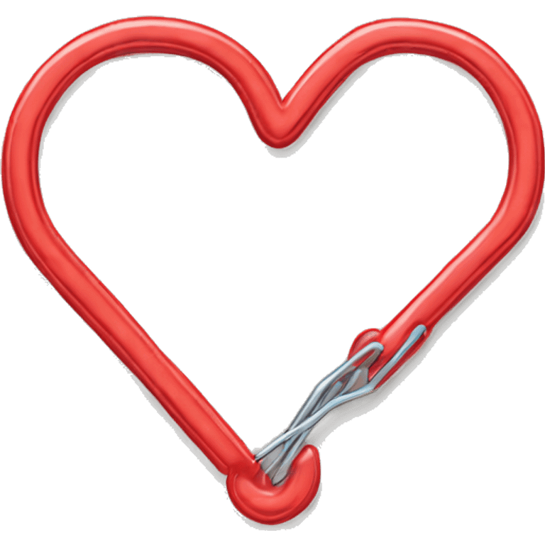 paper clip heart  emoji