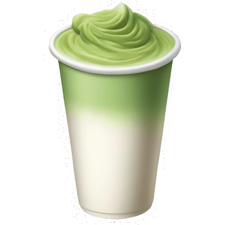 Matcha latte Starbucks cup white  emoji