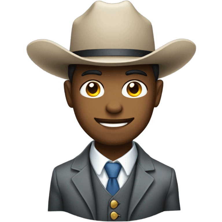 Me with a cowboy hat wearing a suit emoji