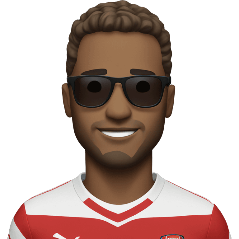 Arsenal player in shades emoji