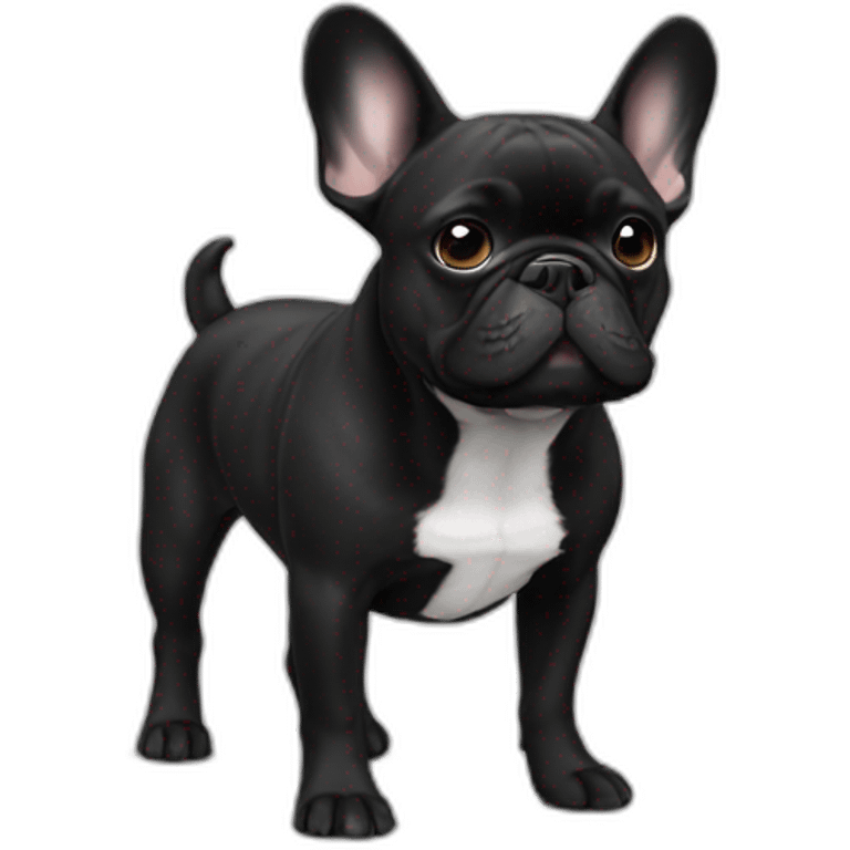 French-bulldog-black emoji