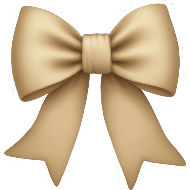 Beige bow emoji