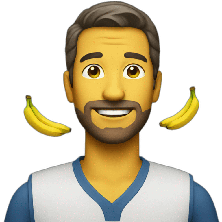 Man with 2 bananas emoji