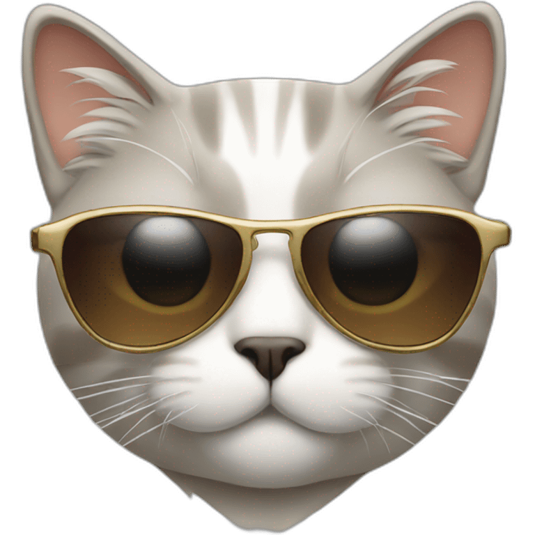 Cat with sunglasses emoji