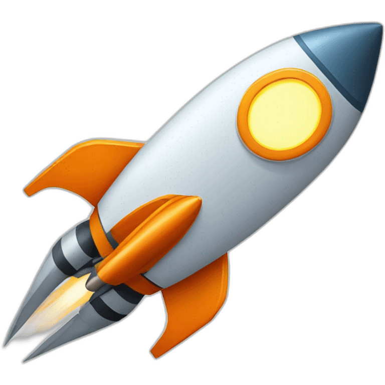 rocketship with location icon emoji