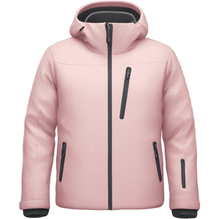 Ski jacket soft pink  emoji