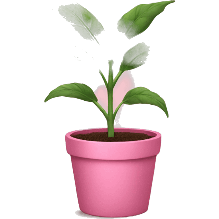 plant in a pink pot  emoji