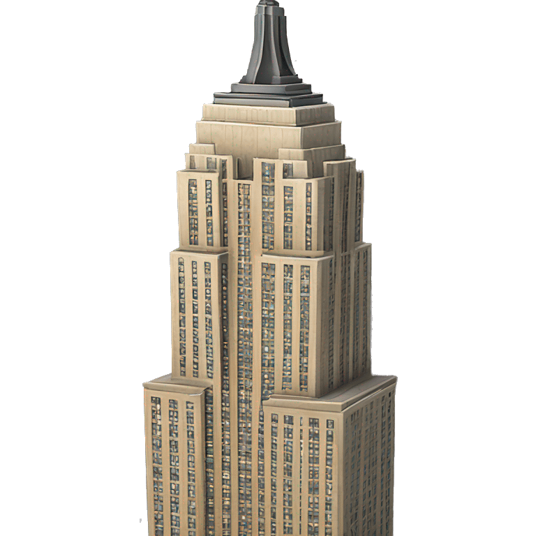 Empire State Building realistic emoji