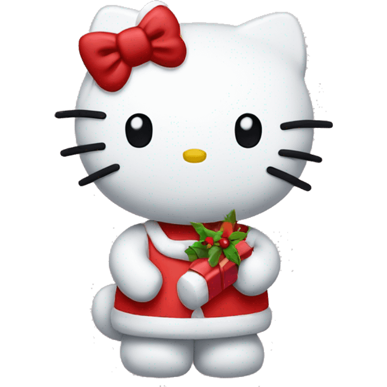 Christmas hello kitty  emoji