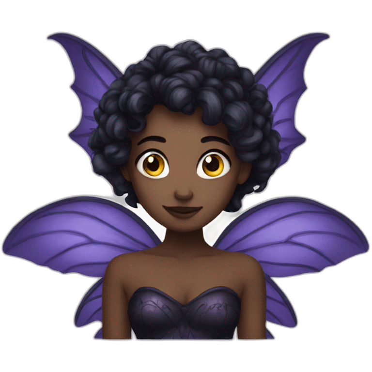 Dark fairy emoji