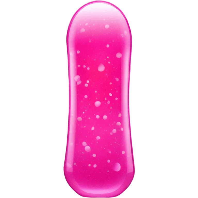 Pink glitter lava lamp emoji