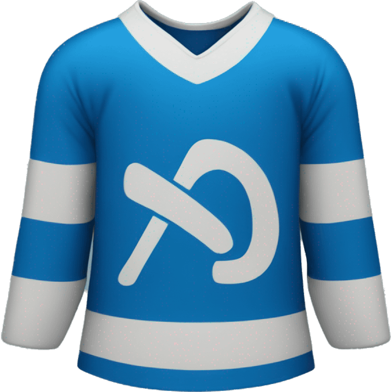 hockey jersey blue S logo emoji