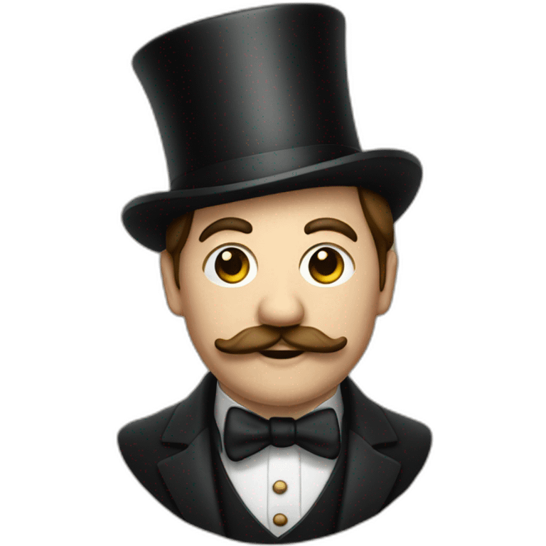 british man with a tophat and monocle emoji