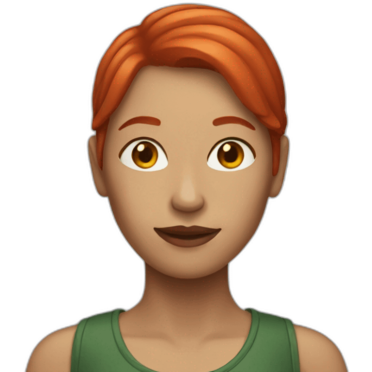 woman with red hair emoji