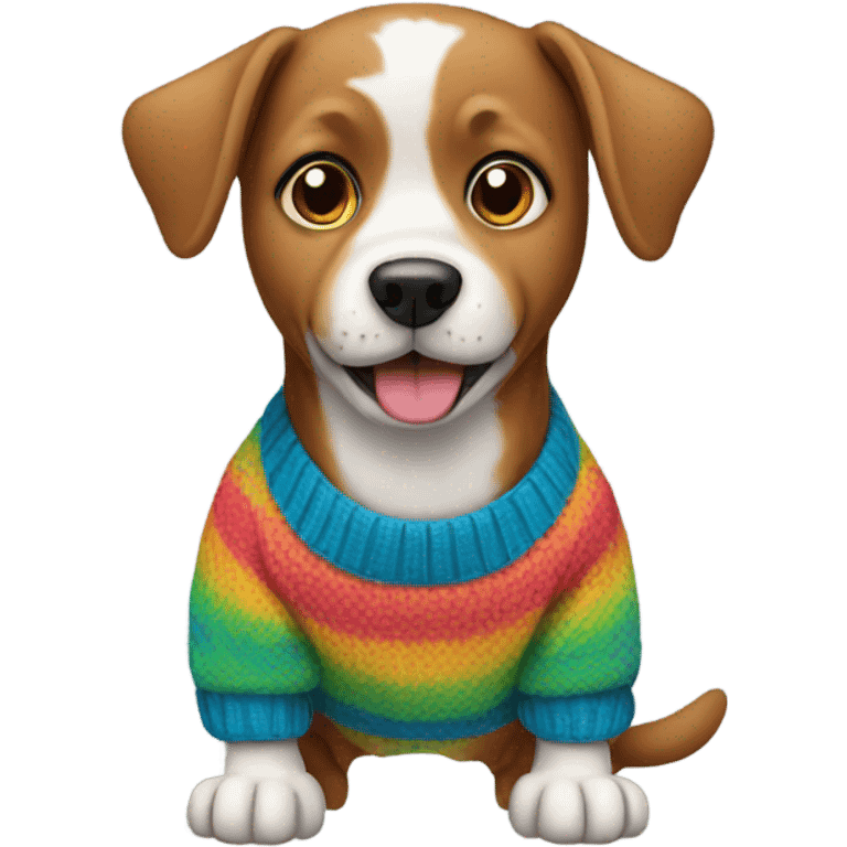 Dog with jumper  emoji