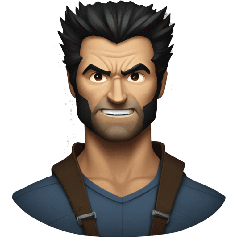 Logan/Wolverine head portrait  emoji