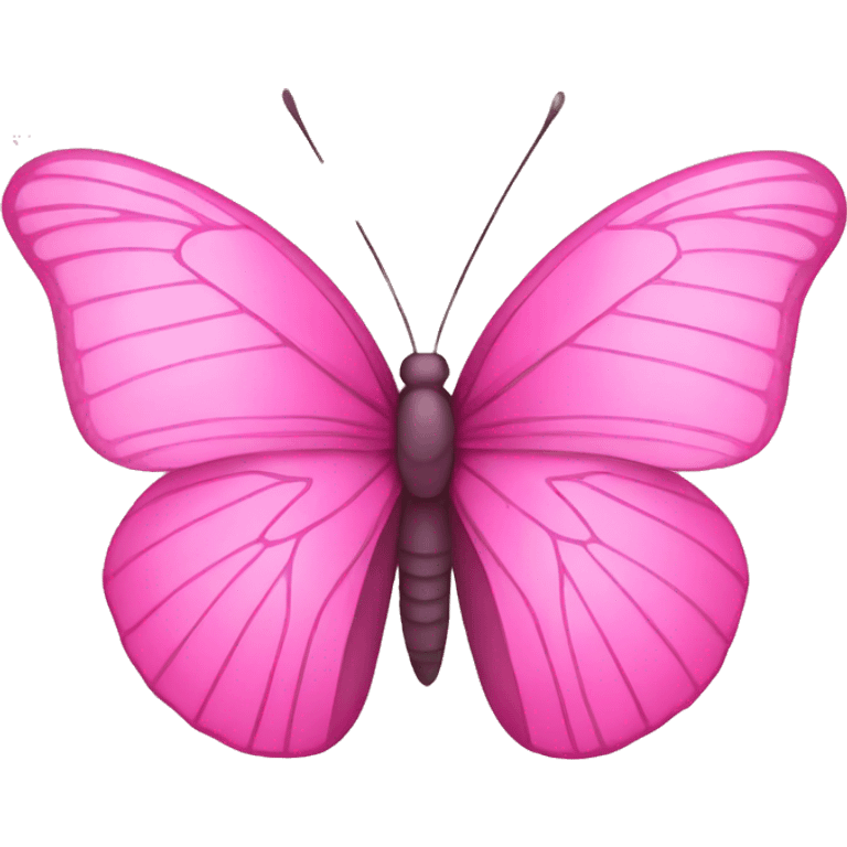 Pink Butterfly similar to iPhone emoji emoji