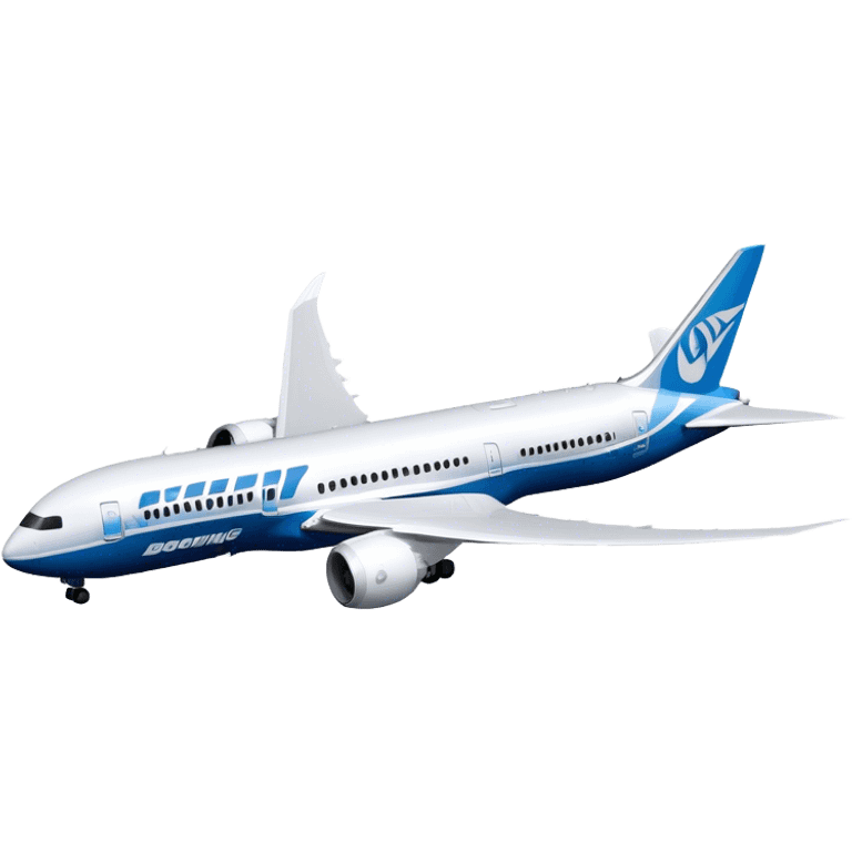 Boeing 787 Dreamliner - Boeing (Model Year: 2022) (Iconic colour: White with blue) emoji