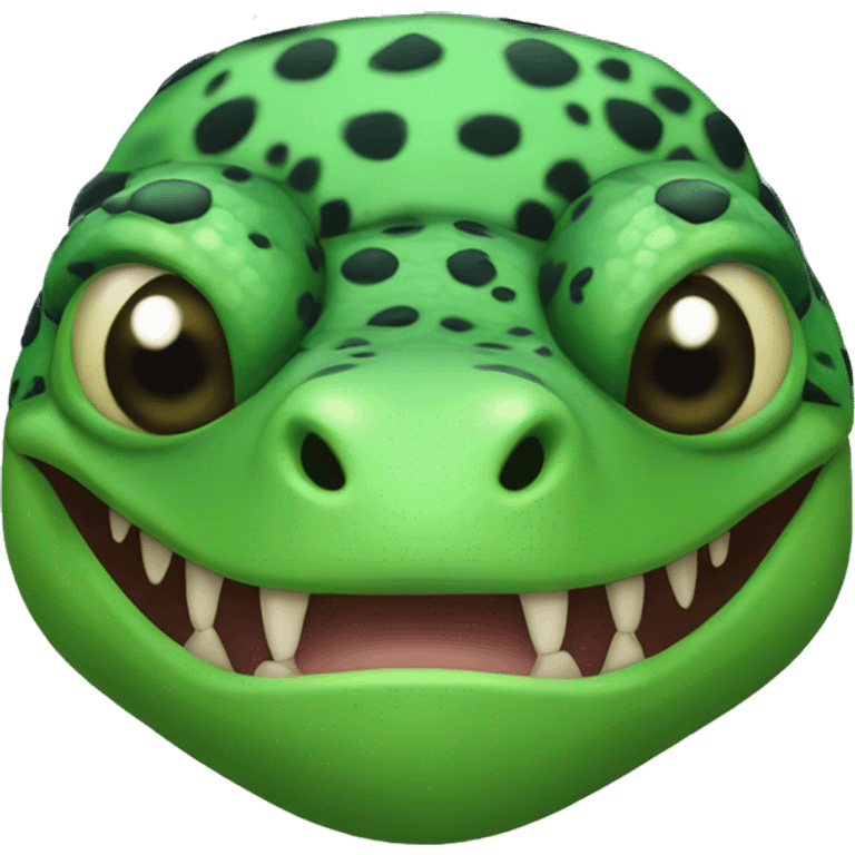 Green Gila Monster Head emoji