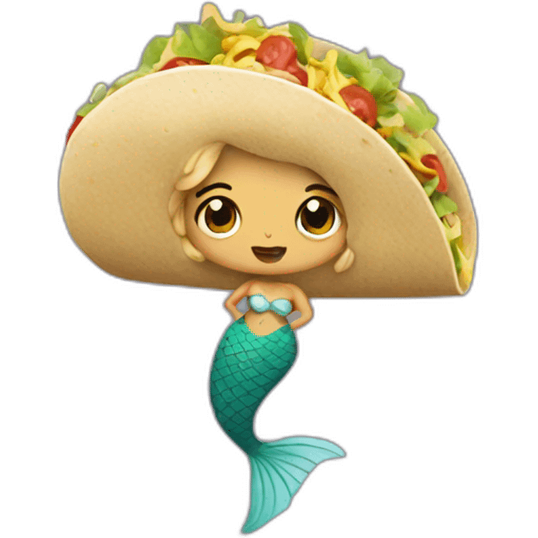 mermaid taco emoji