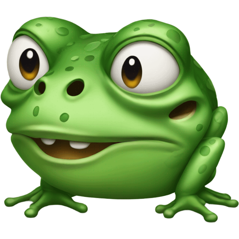 Angry frog emoji