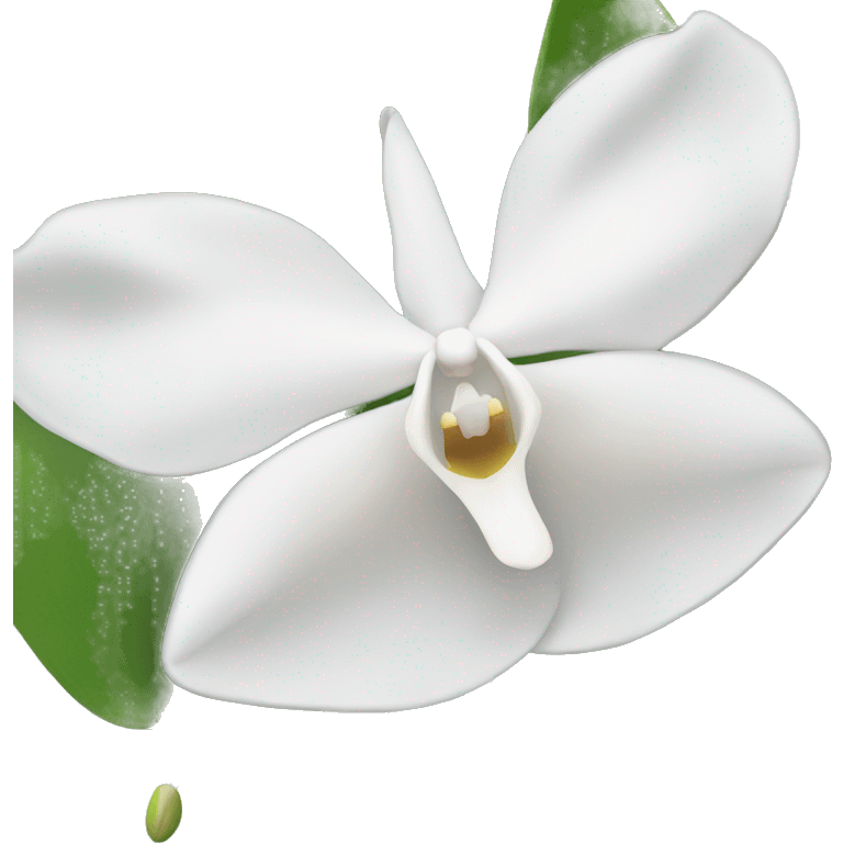 White orchid emoji