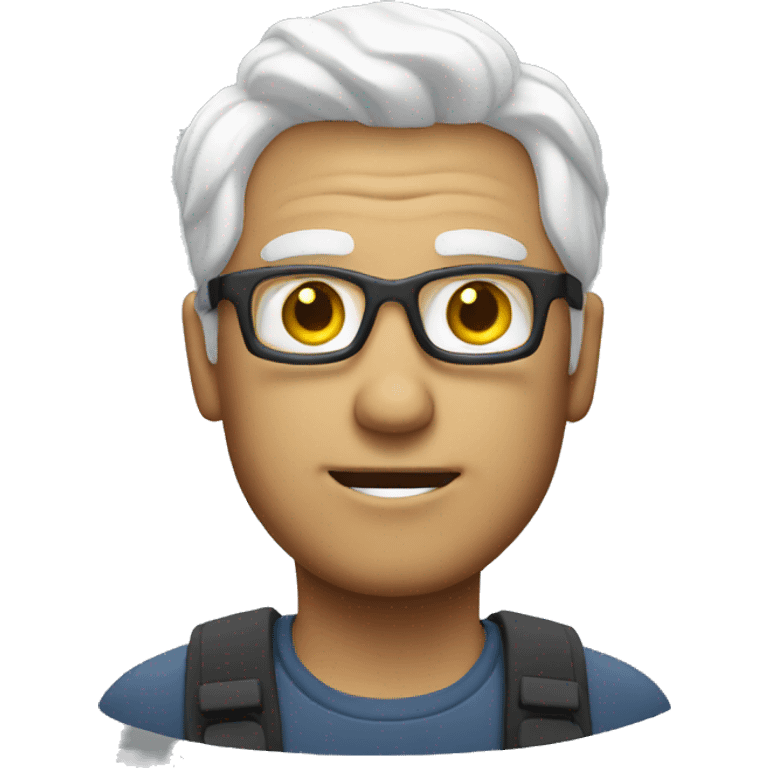 TV Cameraman with white hair emoji