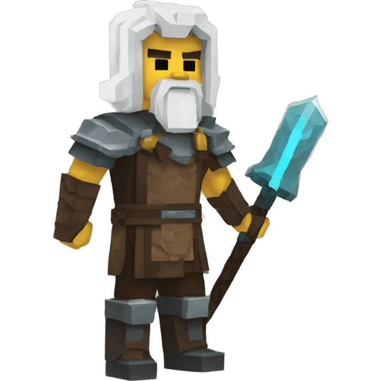 odin the god as minecraft character emoji