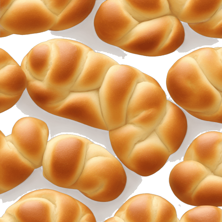 Challah bread with a cute face emoji