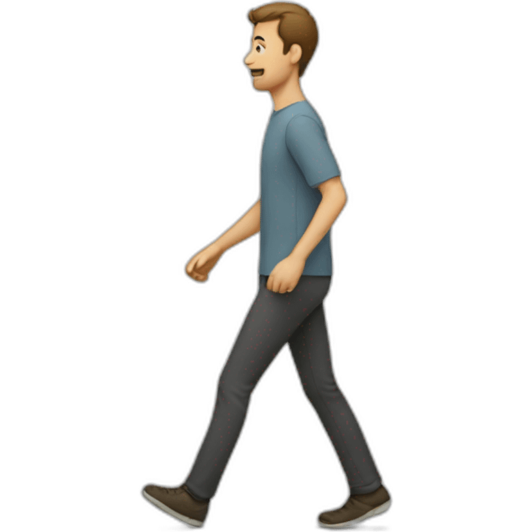 Walking man emoji