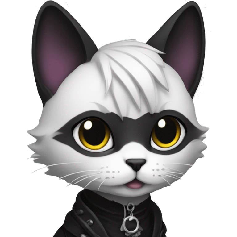 goth kawaij cat emoji