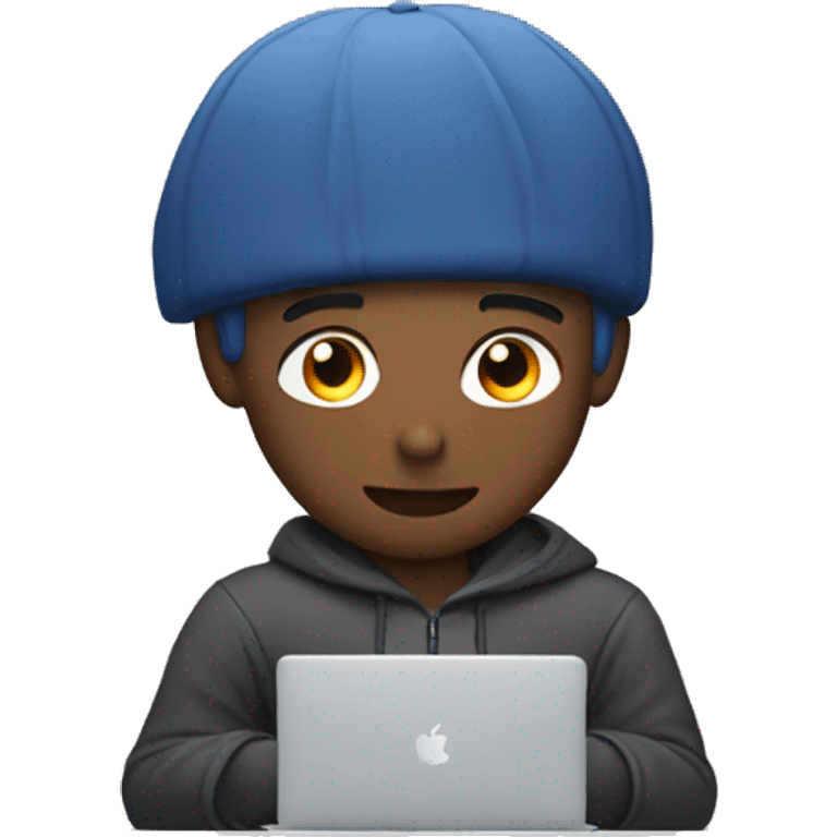 a guy with a macbook emoji