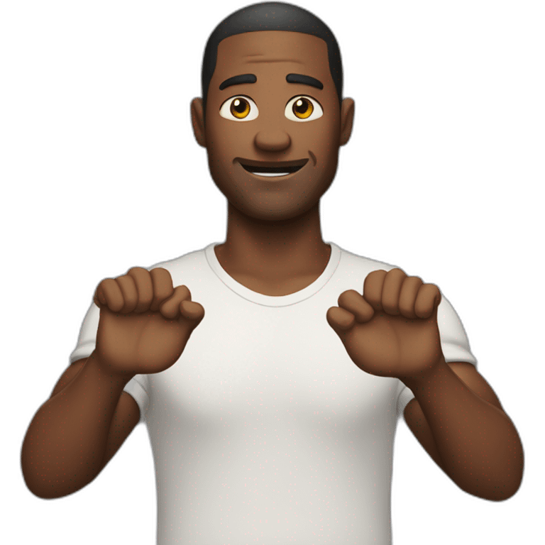 man holding his arms out  emoji