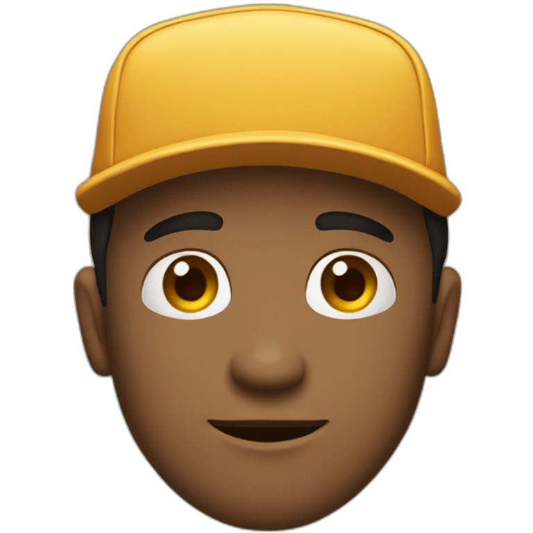 hombre con gorra emoji