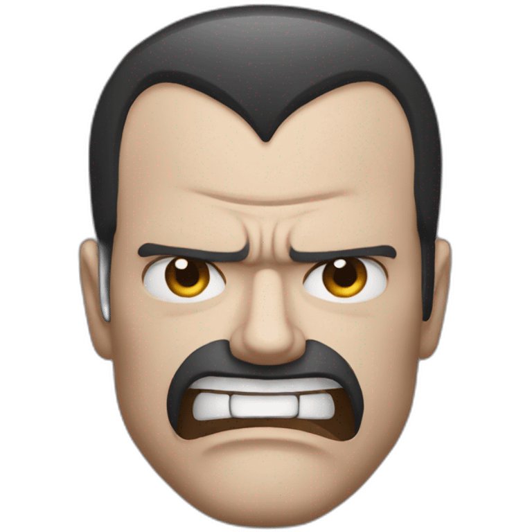 Undertaker face angry emoji emoji