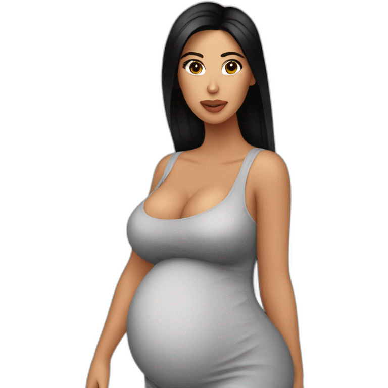 kim k pregnent emoji