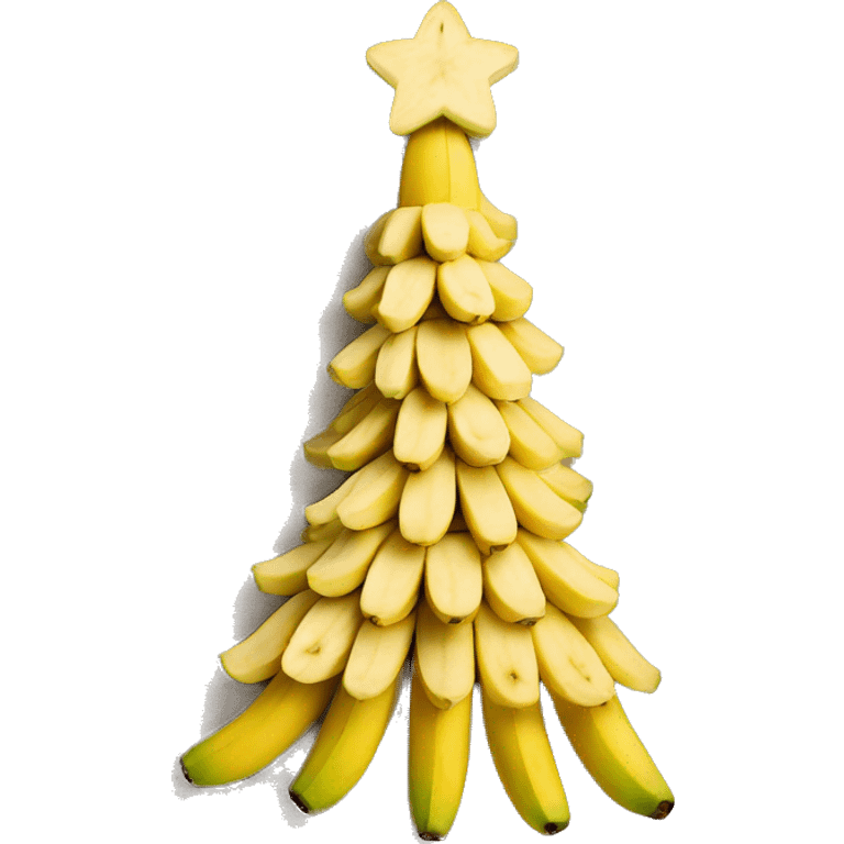 Christmas tree made out of bananas emoji