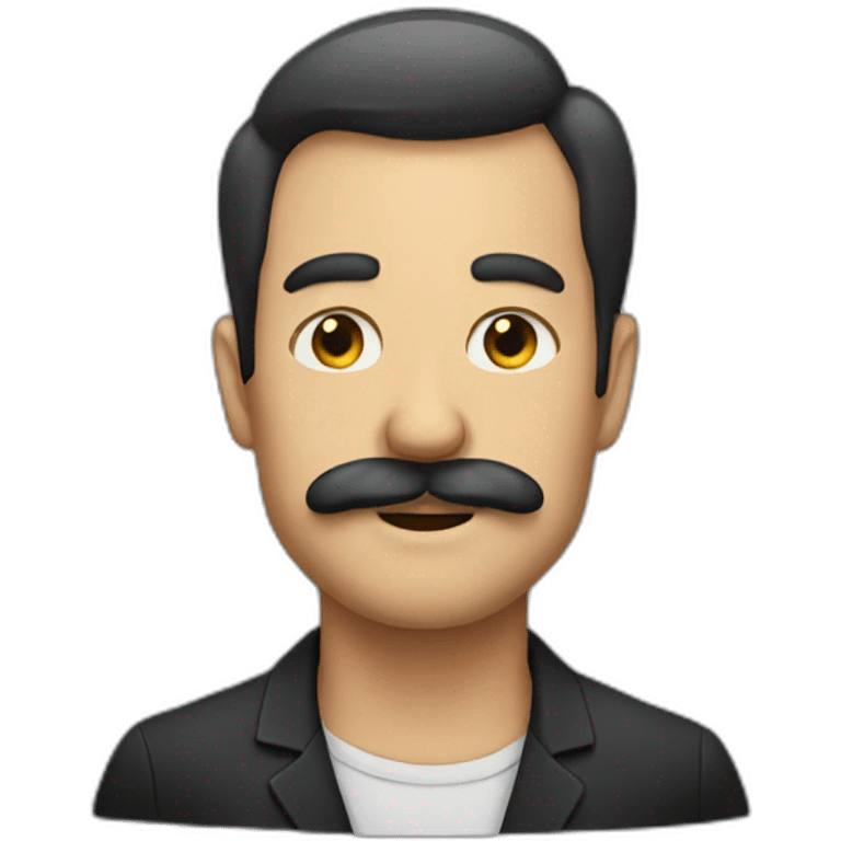 Man with Rolling moustache emoji