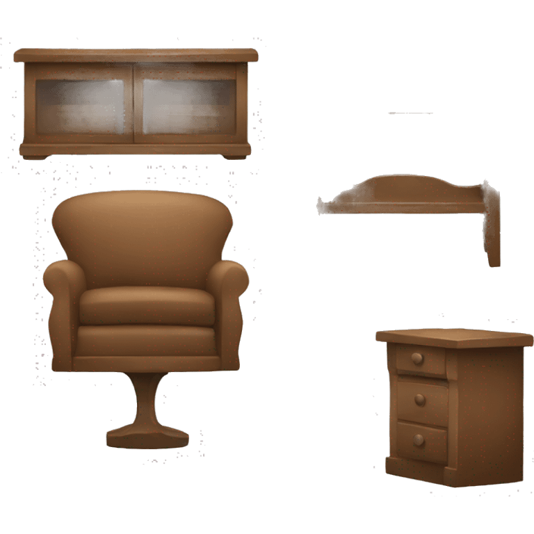 Assessing the condition of furniture emoji