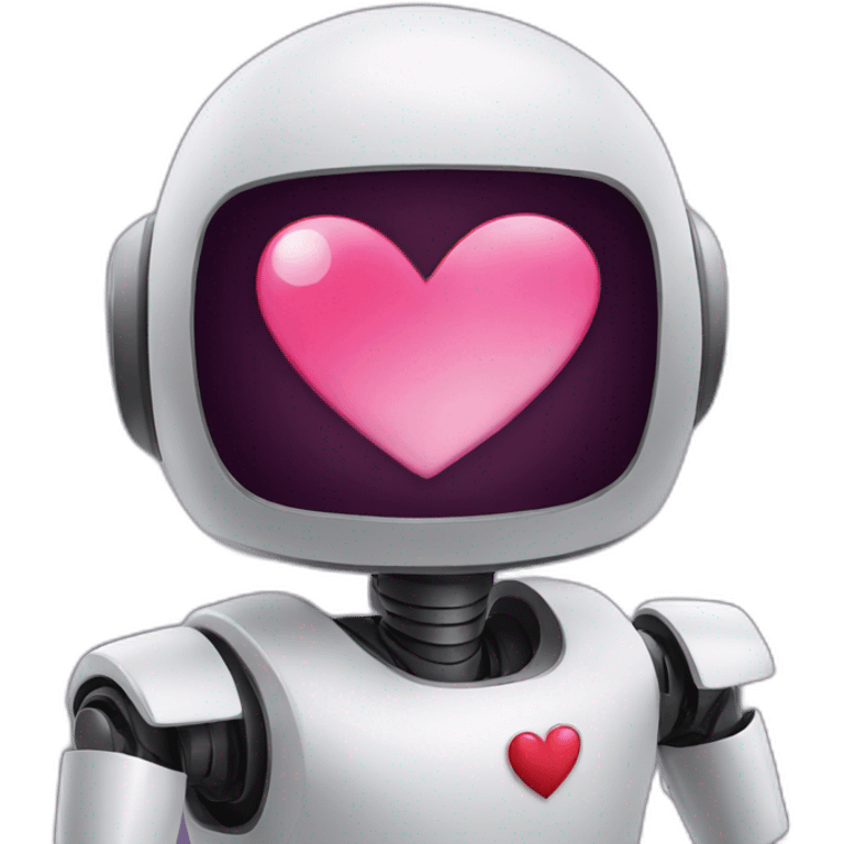 robot in love emoji