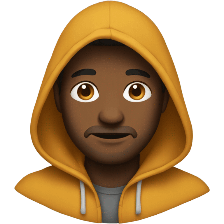 Man with hoodie emoji