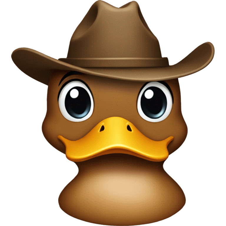 duck with cowboy hat emoji