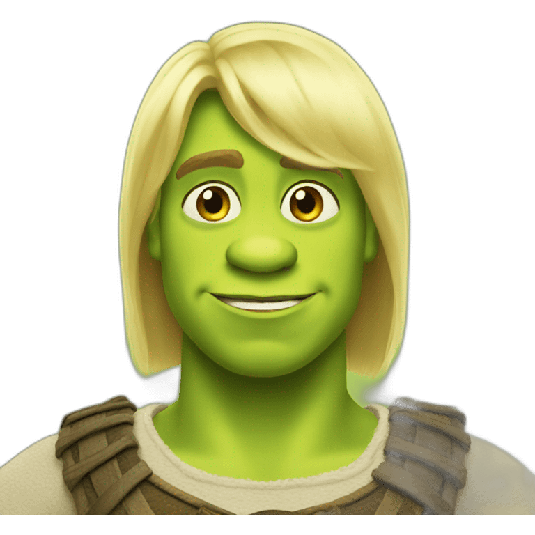 blonde shrek emoji