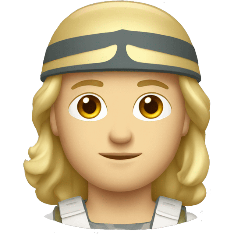 blond greek soldier emoji