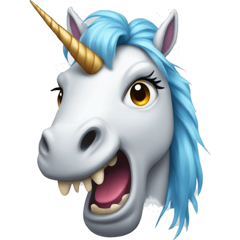 angry unicorn emoji