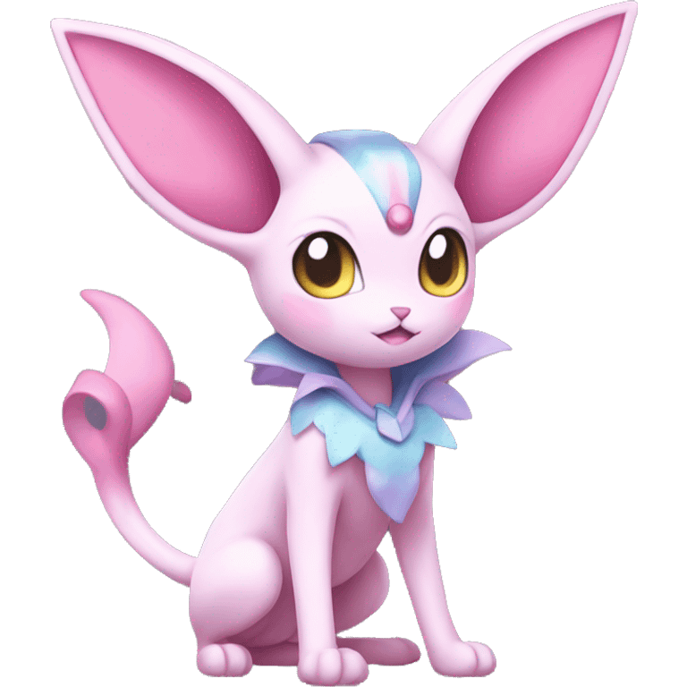 Kawaii Sylveon-Espeon-Pokémon full body emoji