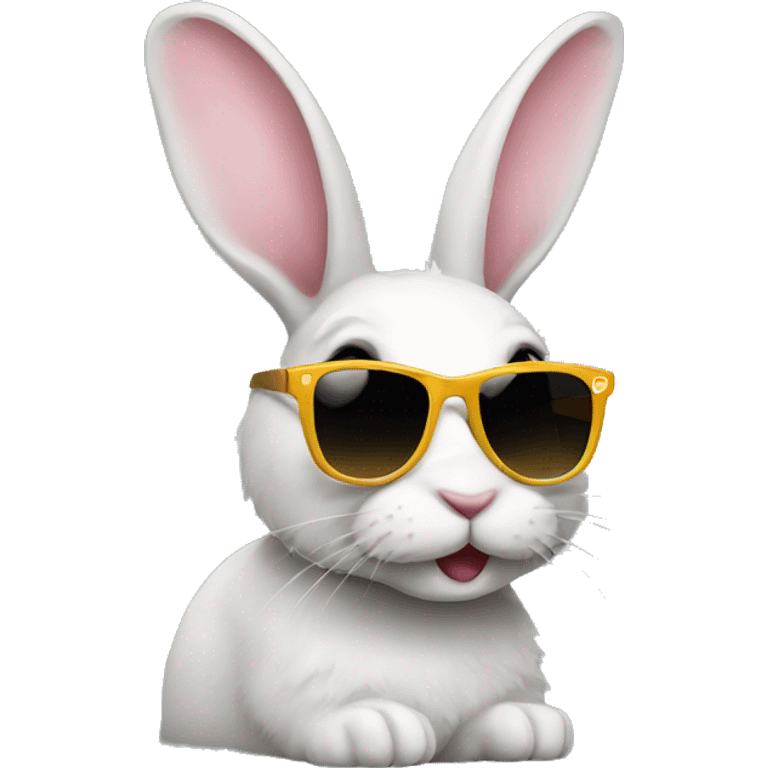 bunny with sunglasses emoji