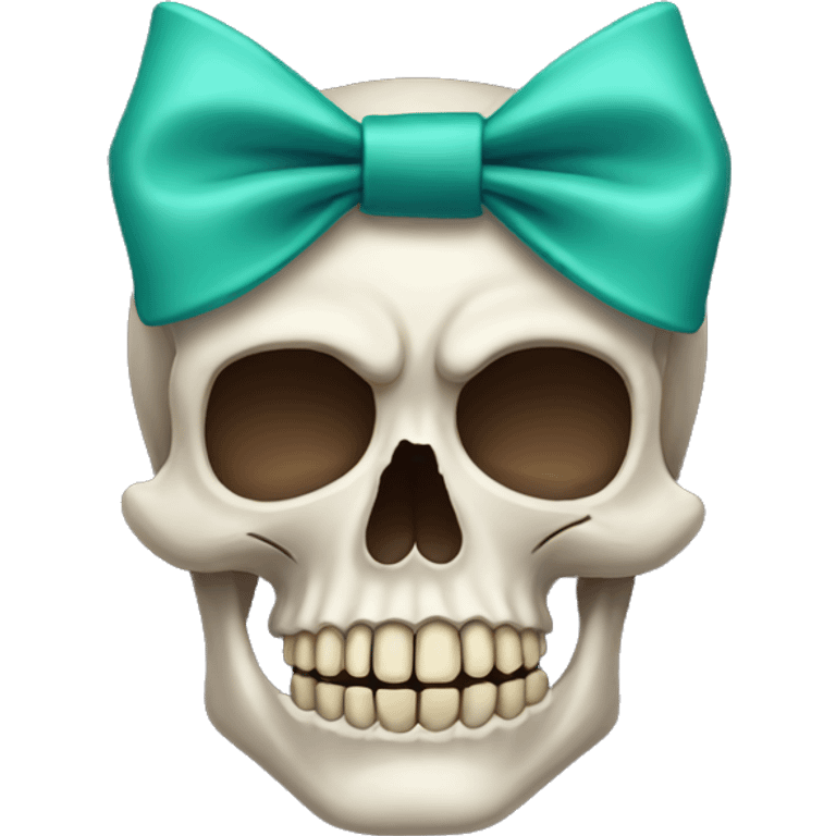 skull with a bow emoji