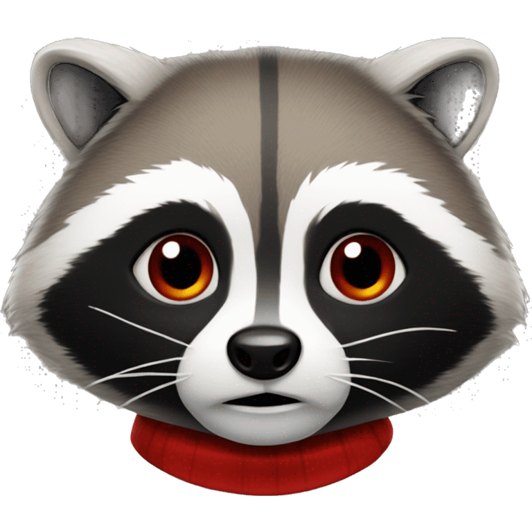 racoon with red beart emoji