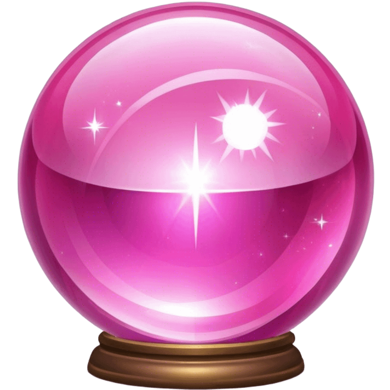 pink crystal magic ball emoji